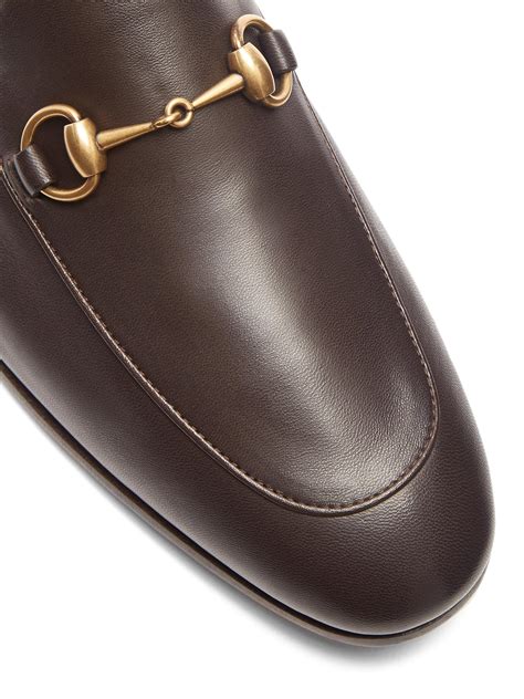 gucci brixton men mule|Gucci rubber sole loafer.